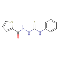 Chemical structure of N-[(phenylcarbamothioyl)amino]thiophene-2-carboxamide - CSSB00020600354