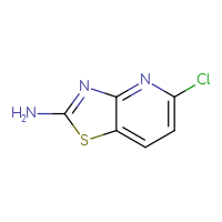 Chemical structure of 5-chloro-[1,3]thiazolo[4,5-b]pyridin-2-amine - CSSB00009863447
