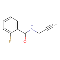 Chemical structure of 2-fluoro-N-(prop-2-yn-1-yl)benzamide - CSSB00000175914