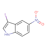 Chemical structure of 3-iodo-5-nitro-1H-indole - CSSB00012360404