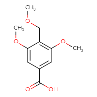 Chemical structure of 3,5-dimethoxy-4-(methoxymethyl)benzoic acid - CSSB00034620967