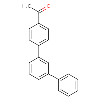 Chemical structure of 1-(4-{[1,1'-biphenyl]-3-yl}phenyl)ethan-1-one - CSSB06582109298