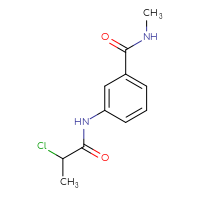 Chemical structure of 3-(2-chloropropanamido)-N-methylbenzamide - CSSB00000735955