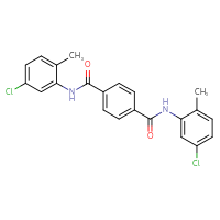 Chemical structure of N1,N4-bis(5-chloro-2-methylphenyl)benzene-1,4-dicarboxamide - CSSB00048053805