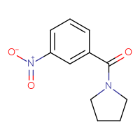 Chemical structure of 1-(3-nitrobenzoyl)pyrrolidine - CSSB00000251985