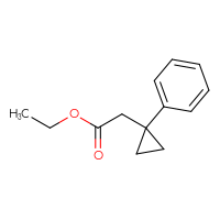 Chemical structure of ethyl 2-(1-phenylcyclopropyl)acetate - CSSB00022910167