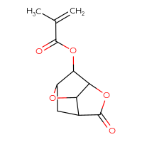 Chemical structure of 5-oxo-4,8-dioxatricyclo[4.2.1.0³,⁷]nonan-2-yl 2-methylprop-2-enoate - CSSB21376855324