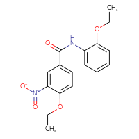 Chemical structure of 4-ethoxy-N-(2-ethoxyphenyl)-3-nitrobenzamide - CSSB00046657490