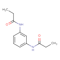 Chemical structure of N-(3-propanamidophenyl)propanamide - CSSB00000299303