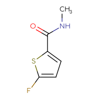 Chemical structure of 5-fluoro-N-methylthiophene-2-carboxamide - CSSB00103285672