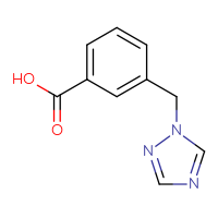 Chemical structure of 3-[(1H-1,2,4-triazol-1-yl)methyl]benzoic acid - CSSB00000761899