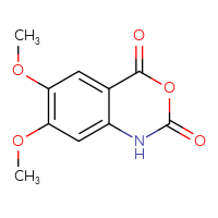 Chemical structure of 6,7-dimethoxy-2,4-dihydro-1H-3,1-benzoxazine-2,4-dione - CSSB00000752984