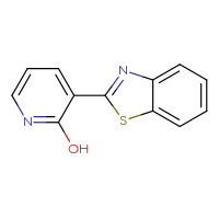 Chemical structure of 3-(1,3-benzothiazol-2-yl)pyridin-2-ol - CSSB00000069446