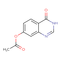 Chemical structure of 4-oxo-3,4-dihydroquinazolin-7-yl acetate - CSSB00029990943