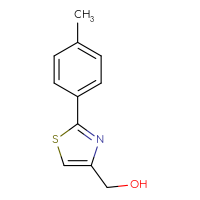 Chemical structure of [2-(4-methylphenyl)-1,3-thiazol-4-yl]methanol - CSSB00000242573