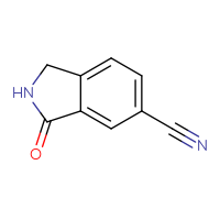 Chemical structure of 3-oxo-2,3-dihydro-1H-isoindole-5-carbonitrile - CSSB00009849279