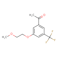 Chemical structure of 1-[3-(2-methoxyethoxy)-5-(trifluoromethyl)phenyl]ethan-1-one - CSSB06296597958