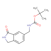 Chemical structure of tert-butyl N-[(3-oxo-2,3-dihydro-1H-isoindol-5-yl)methyl]carbamate - CSSB00011101679