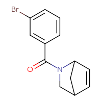 Chemical structure of 2-(3-bromobenzoyl)-2-azabicyclo[2.2.1]hept-5-ene - CSSB00122777588