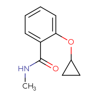 Chemical structure of 2-cyclopropoxy-N-methylbenzamide - CSSB00009860404
