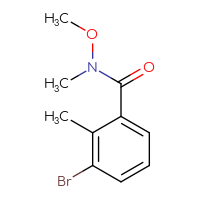 Chemical structure of 3-bromo-N-methoxy-N,2-dimethylbenzamide - CSSB00012298202
