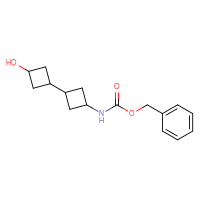 Chemical structure of benzyl N-{3'-hydroxy-[1,1'-bi(cyclobutane)]-3-yl}carbamate - CSSB06788063515