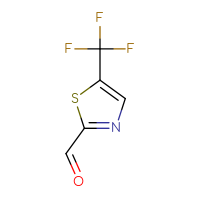 Chemical structure of 5-(trifluoromethyl)-1,3-thiazole-2-carbaldehyde - CSSB00000722799