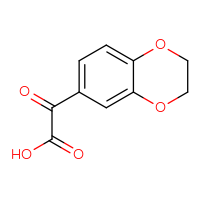 Chemical structure of 2-(2,3-dihydro-1,4-benzodioxin-6-yl)-2-oxoacetic acid - CSSB00011261047