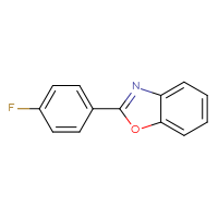 Chemical structure of 2-(4-fluorophenyl)-1,3-benzoxazole - CSSB00010009059