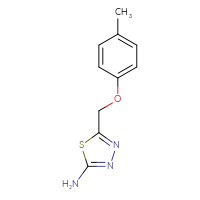 Chemical structure of 5-[(4-methylphenoxy)methyl]-1,3,4-thiadiazol-2-amine - CSSB00011934123