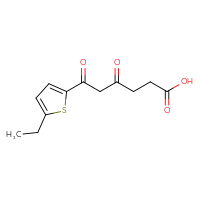 Chemical structure of 6-(5-ethylthiophen-2-yl)-4,6-dioxohexanoic acid - CSSB21432500681