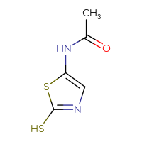 Chemical structure of N-(2-sulfanyl-1,3-thiazol-5-yl)acetamide - CSSB00009929530