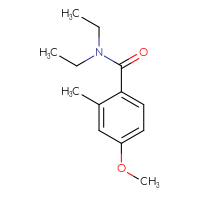 Chemical structure of N,N-diethyl-4-methoxy-2-methylbenzamide - CSSB00009990147