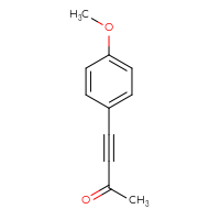 Chemical structure of 4-(4-methoxyphenyl)but-3-yn-2-one - CSSB00009882088