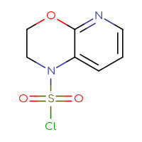 Chemical structure of 1H,2H,3H-pyrido[2,3-b][1,4]oxazine-1-sulfonyl chloride - CSSB06377803783
