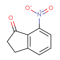 Chemical structure of 7-nitro-2,3-dihydro-1H-inden-1-one - CSSB00000092889