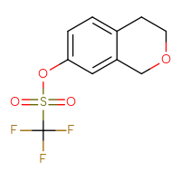 Chemical structure of 3,4-dihydro-1H-2-benzopyran-7-yl trifluoromethanesulfonate - CSSB03551900758