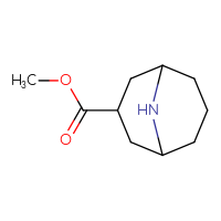 Chemical structure of methyl 9-azabicyclo[3.3.1]nonane-3-carboxylate - CSSB00010470522