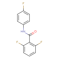 Chemical structure of 2,6-difluoro-N-(4-fluorophenyl)benzamide - CSSB00020585803