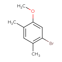 Chemical structure of 1-bromo-5-methoxy-2,4-dimethylbenzene - CSSB00016008615