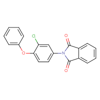 Chemical structure of 2-(3-chloro-4-phenoxyphenyl)-2,3-dihydro-1H-isoindole-1,3-dione - CSSB00040568159