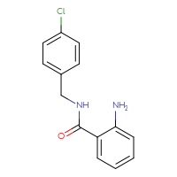 Chemical structure of 2-amino-N-[(4-chlorophenyl)methyl]benzamide - CSSB00000489111