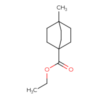 Chemical structure of ethyl 4-methylbicyclo[2.2.2]octane-1-carboxylate - CSSB02350601680