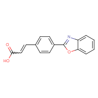 Chemical structure of 3-[4-(1,3-benzoxazol-2-yl)phenyl]prop-2-enoic acid - CSSB20477124896