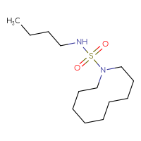 Chemical structure of N-butylazecane-1-sulfonamide - CSMB21106780098