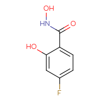 Chemical structure of 4-fluoro-N,2-dihydroxybenzamide - CSSB00013051878