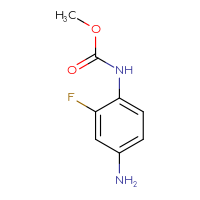 Chemical structure of methyl N-(4-amino-2-fluorophenyl)carbamate - CSSB00000700048