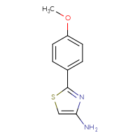 Chemical structure of 2-(4-methoxyphenyl)-1,3-thiazol-4-amine - CSSB00012362656