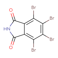 Chemical structure of 4,5,6,7-tetrabromo-2,3-dihydro-1H-isoindole-1,3-dione - CSSB00009813926