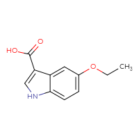 Chemical structure of 5-ethoxy-1H-indole-3-carboxylic acid - CSSB00102524972